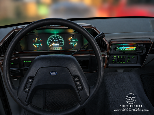'87 - '91 Bricknose Ford Bronco + F-Series LED Bulb Retrofit Kit (Gauges + Climate ONLY)