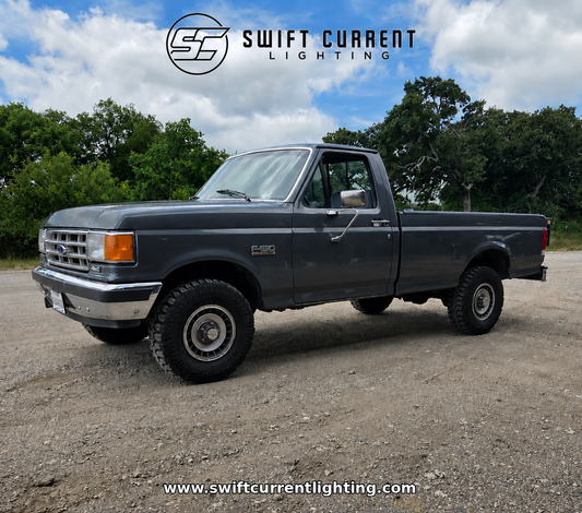 '87 - '88 Bricknose Ford F-150, F-250, F-350 Standard Cab, SuperCab & CrewCab Interior/Exterior LED Bulb Retrofit Kit
