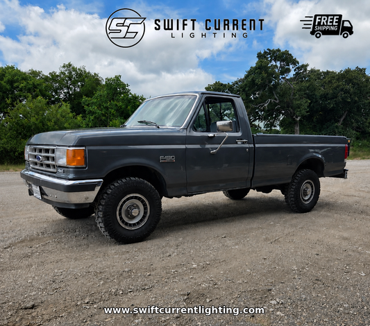 '87 - '88 Bricknose Ford F-150, F-250, F-350 Standard Cab, SuperCab & CrewCab Interior/Exterior LED Bulb Retrofit Kit