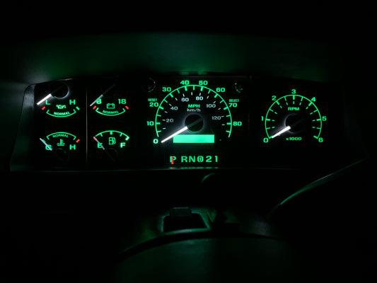 '92 - '97 OBS Ford Bronco + F-Series LED Bulb Retrofit Kit (Gauges + Climate ONLY)
