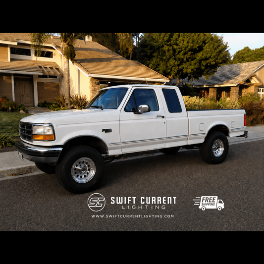 '92 - '93 OBS Ford F-150, F-250, F-350 Standard Cab & SuperCab Interior/Exterior LED Bulb Retrofit Kit