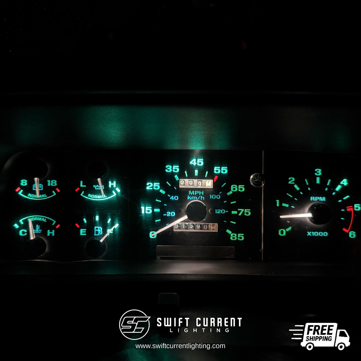 '91 - '94 Ford Explorer LED Bulb Retrofit Kit (Gauges + Climate ONLY)