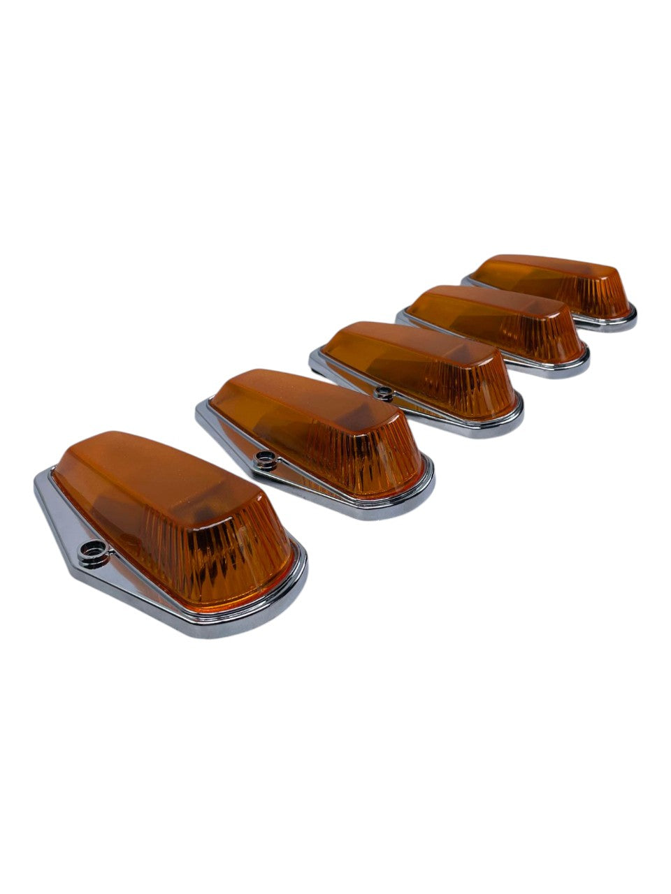 Complete Performance Amber Chrome Cab Light Kit - 1973-1997 Ford F-Series